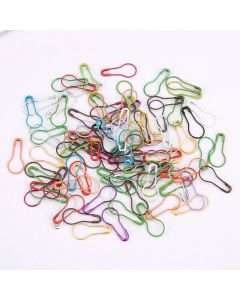 100/200/300Pcs Cucurbit Pear Shaped Metal Safety Pin DIY Clothing Sewing Markers Crochet Tools Needle Clip