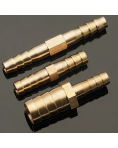 Brass Straight Hose Pipe Fitting Equal Barb 4mm 5mm 6mm 8mm 10mm 12mm 16mm 19mm 25mm Gas Copper Barbed Coupler Connector Adapter