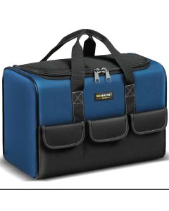 New Square Tool Bag with 30% More Capacity Waterproof Multi Pockets Tool Organizer Tool Pouch for Electrician Tools