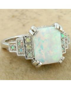 Dazzling Square Geometry Silver Color Rings for Women Fashion Metal Inlaid White Stones Ring Jewelry