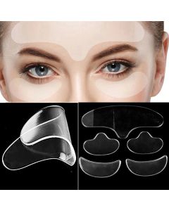 5Pcs Face Forehead Neck Eye Anti Wrinkle Aging Care Sticker Pad Patch Reusable Anti Wrinkle Silicone Patches Skin Lifting Tool