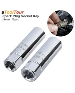 Spark Plug Socket Wrench Key Adapter 14 16mm Install Replace Repair Kit Torque Magnetic Remove Removal Gap Tool AUTO Mechanical