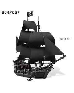 Pirates The Black Pearl Queen Anne's Revenge Ship Boat Fit 4195 4184 Model Building Block Moc Caribbean POTC Toys Christmas Gift