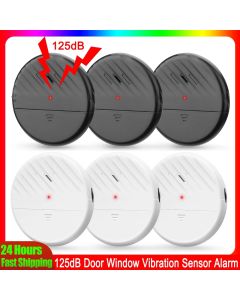 Elecpow Wireless Door Window Vibration Sensor Alarm 125dB Glass Break Anti-Theft Sensor Home Security Protection Alarm