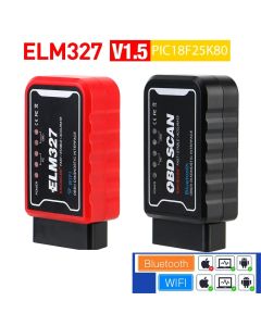 OBDII Scanner Code Reader Car Diagnostic Tool WiFi/Bluetooth ELM 327 V 1.5 ICAR2 OBD SCAN For Android/IOS PIC18F25K80 Chip