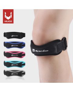1 Piece Knee Patellar Tendon Knee Support Strape Brace Adjustable Shock Absorption Compression Knee Pad Sleeve for Basketball
