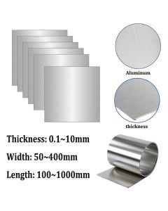 1pcs Aluminium Metal Sheet Thickness0.1~10mm Aluminum Flat Plate Aluminum Sheet DIY material lasers cutting frame metal plate