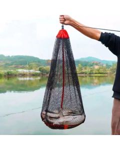 Mini Portable Fishing Bundle Mouth Fish Net Bag Mesh Oxford Fish Cage Fishing Net Bag Foldable Fishing Basket Fish Cage 0.5-2m