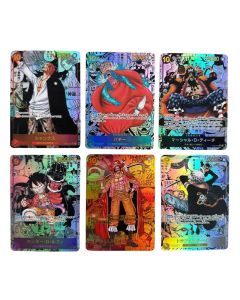 Anime One Piece OPCG New Emperor OP09 Manga SP Boa Hancock Luffy Shanks Buggy Teach Roger Poster Replica Anime Collection Cards