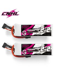 2pcs CNHL 6S Lipo Battery 2200mAh 22.2V 70C With XT60 EC3 Plug For RC Airplane Quadcopter Helicopter Drone FPV Car Boat Hobby
