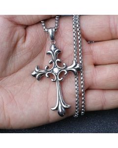 European And American Fashion Personality Retro Gothic Cross Necklace For Men And Women Street Hip-Hop Trendsetters Versatile Pe