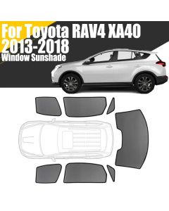 Custom Magnetic Car Window Sunshade For Toyota RAV4 XA40 2013-2018 4th Gen SUV Curtain Mesh Front Windshield Frame Curtain