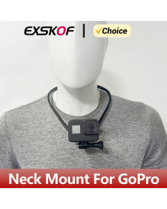 Neck Mount Necklace Holder Camera POV Mount for GoPro Hero 13 12 11 10 9 AKASO DJI Osmo Action 5 Pro/4/3 Insta360 Action Cameras