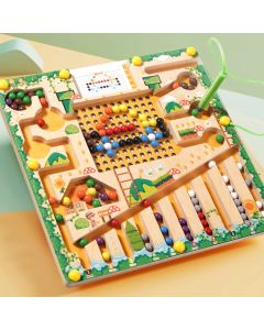 Magnetic Sorting Games Montessori Puzzle Toys Maze Board Learning Color Montessori Classification Wooden Educational Toys