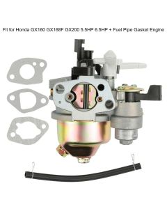 Engine Motor Carburetor Carb Fit for Honda GX160 GX168F GX200 5.5HP 6.5HP + Fuel Pipe Gasket Engine Car Accessories