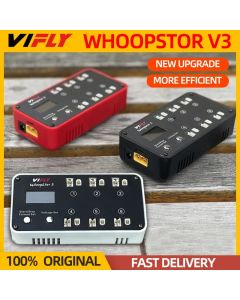 NEW VIFLY WhoopStor 3 V3 6 Ports 1S LIPO LiHV Battery Charger Discharger Storage LCD TYPE-C DC TX60 For RC FPV BT2.0 PH2.0