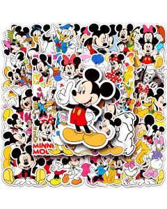 10/30/50PCS Disney Classic Anime Mickey Mouse Stickers Cute Donald Duck Minnie Cartoon Sticker DIY Phone Kids Toy Notebook Decal