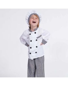 Kids Boys Chef Costume Girls Cooking Baking Clothes Children Halloween Chef Costume Set Cook Uniform Carnival Party Fancy Dress