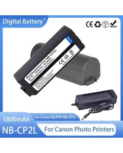 NB-CP2LH NB-CP2L Battery 1800mAh Rechargeable Batteries And Charger for Canon SELPHY NB-CP1L,CG-CP200 CP1500 CP1300 CP900 CP800