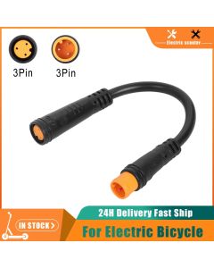 Electric Bicycle Butt Plug Male to Male/Female to Male Extension Wire Waterproof for Ebike E-Bike Display Thumb Throttle Cables