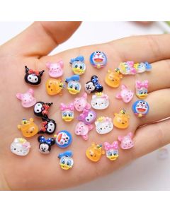 50pcs Disney Mickey Mouse Nail Charms Cartoon Nails Jewelry Anime Funny Nail Decoaration for Diy Nail Art Accessories