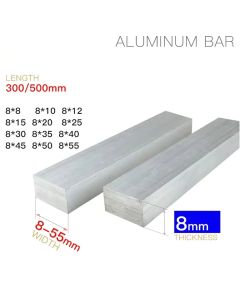 Aluminum bar thickness 8mm width 8-80mm length 300 500mm aluminum alloy Aluminium Flat Bar plate 5 6 7 8 9 10 12 15