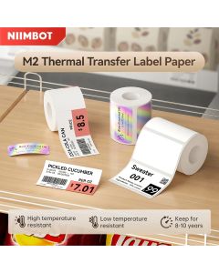Niimbot M2 Color Thermal Transfer Labels Sticker Printer Adhesive Wiring Label Network Organizer Jewelry Sticker Label Tag