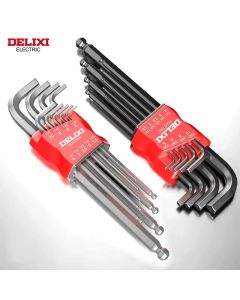 DELIXI ELECTRIC Allen Key Set，Allen Hex Wrench Screwdriver Set With Sleev Universal Torque Long Metric,for Motorcycles, Bicycles