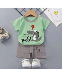 2PCS Children's Sets mother Kids Clothes Boys Girl T-shirt Shorts Summer Cotton Short sleeve Baby Children Clothing Toddler Suit