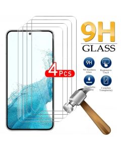 4pcs Full Cover Tempered Glass For Samsung Galaxy S24 S22 S21 S20 FE Plus 5G Screen Protector Glass Sansung S22+ Protective Film