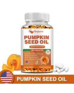 Pumpkin Seed Oil - Promotes Hair Growth, Urinary Tract and Prostate Health, Cardiovascular Support