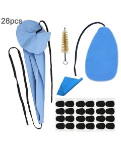 28 / 36pcs Saxophone Clarinet Cleaning Tools Kit with Mouthpiece Cushions, Inner Chamber Cleaning Cloth , Mouthpiece Brush