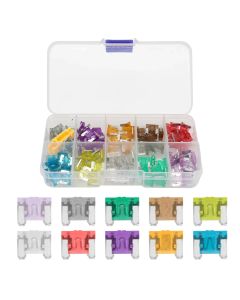 100/50pcs Car Truck Micro Blade Fuses 2A 3A 5A 7.5A 10A 15A 20A 25A 30A 35A AMP Plastic Box Assortment with Clip