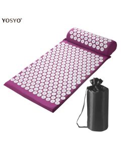 Yoga Massage Pads with Large Touchpoints for Better Neck Back and Foot Massage Household Massage Pillows in Purple Color