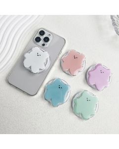 Cartoon bear Magnetic Folding Mobile Phone Grip Holder Socket Pocket Support for Magsafe IPhone Samsung Mac Safe Ring Finger