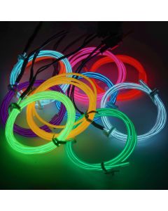 1-5m 10m EL Wire Flexible Neon Light Glow EL Draht Seil Rohr band wasserdichte LED Neon Lichter Schuhe Kleidung Auto De