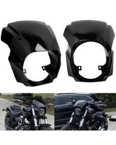Motorcycle Gloss Black Front Headlight Fairing Cover Mask For Harley Softail Breakout FXBRS 114 FXBR 107 2018-2022