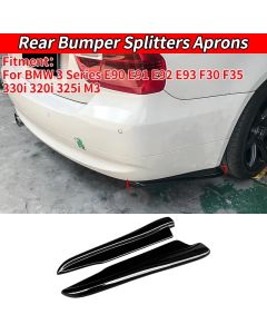 Car Accessories For BMW 3 Series E90 E91 E92 E93 F30 F35 330i 320i 325i M3 Rear Bumper Splitters Aprons Lip Winglet Wrap Angle