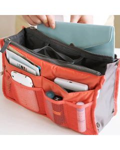 Multi Functional Large Capacity Makeup Bag Portable Double Zipper Toiletries Travel Storage Bag Mommy Bag Multi Pocket Cosmetic