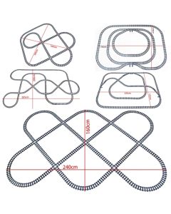 City High-tech Trains Flexible Tracks Forked Straight Curved Rails Crossing Switch Building Block Bricks Creative Toys for kids