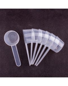 40ml/20g Flat Bottom Graduated Measuring Spoon, Transparent Plastic, Individually Packaged for Precision Measurement