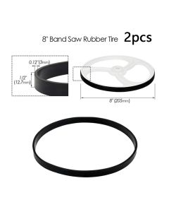2Pcs/Pack Woodworking Band Saw Wheel Rubber Band Anti-slip And Anti-noise Rubber Ring 8-14 Inch Saw Scroll Wheel Rubber Rings