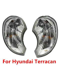 Car Front Signal Lights HeadLights for Hyundai Terracan 2001-2004 2005 2006 Wide Light Cornering Lamp Assembly Car Accessories