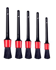1/5pcs Car Cleaning Brush Kit Automotive Detail Brushes For Car Interior Detailing Brush Set Wheel Rims Clean Brush Plastic