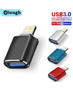 Elough USB3.0 To Lightning Adapter OTG For iPhone iPad Fast Charging Lighting Male to USB Female Adapter For ios 13 above
