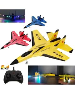 SU35 RC Plane FX620 FX820 2.4G Remote Control Flying Model Glider Airplane With LED Lights Aircraft Foam Toys For Children Gifts