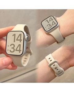 Slim Silicone Strap For Apple Watch Band 45mm 44mm 40mm 41mm 42-38mm sport bracelet iwatch series 8 7 se 3 4 5 6 9 ultra 2 49mm