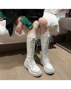 Women's boots 2023 Autumn Winter New Chunky Platform female Long Boots Korean fashion strap Knee High Boots Woman Botas De Mujer