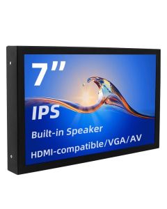 7 Inch Portable Display IPS 1024x600 LCD HDMI-compatible VGA AV Input DC Type C Power In for PC Laptop Camera TV Box DVD Screen