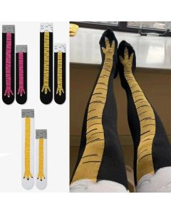 1pair Novelty Chicken Paw Socks - Fun Cosplay Prop and Gift for Men and Women